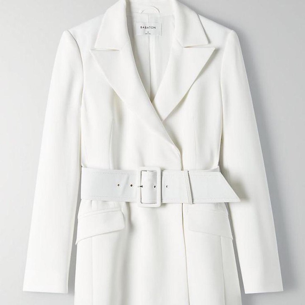 White Babaton blazer dress